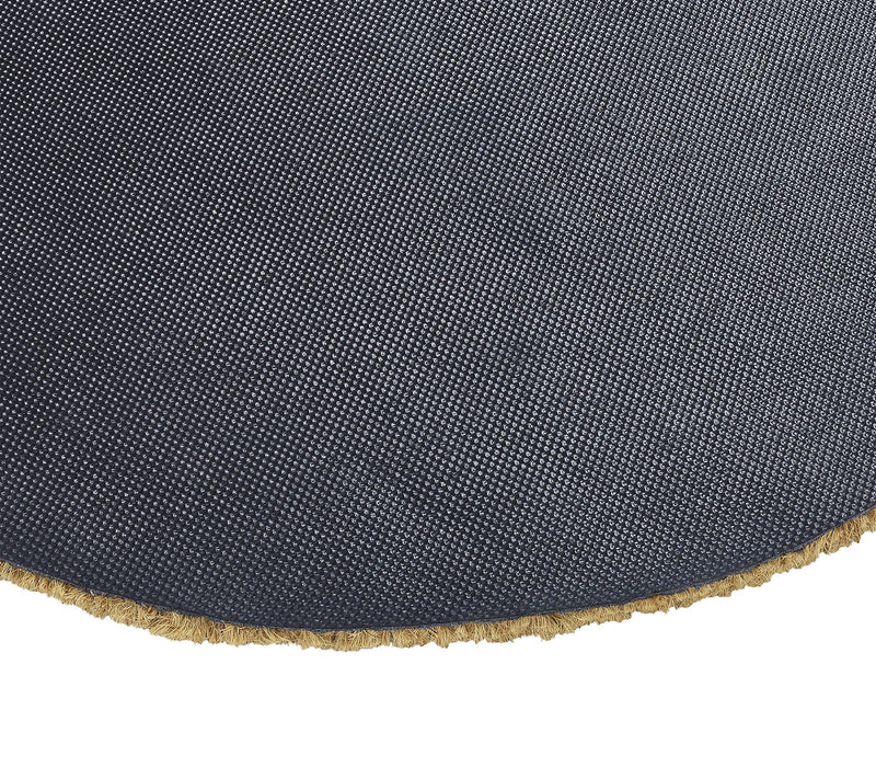VCNY Home Hello Black Oval Coir Outdoor Doormat, 18" x 30" — View 5