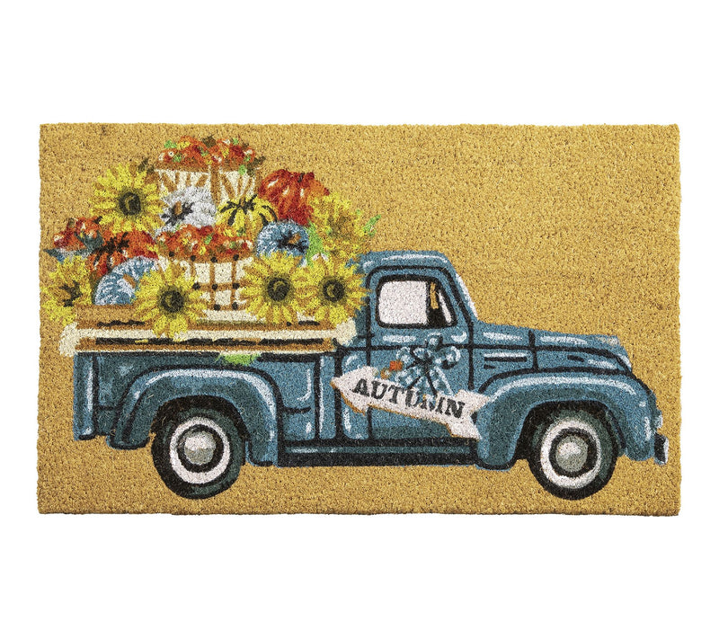 VCNY Home Multicolor Sunflower Truck Outdoor Coir Doormat — View 2