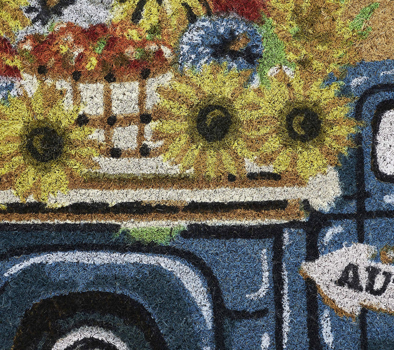 VCNY Home Multicolor Sunflower Truck Outdoor Coir Doormat — View 3