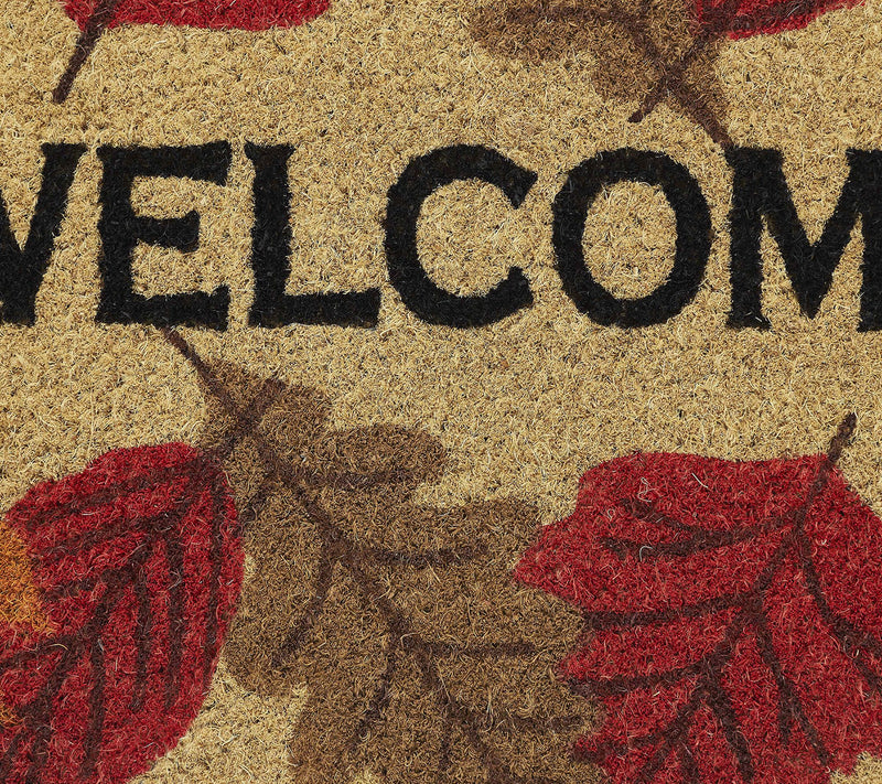 VCNY Home Multicolor Welcome Leaf Outdoor CoirDoormat — View 3