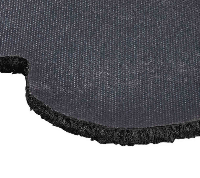 VCNY Home Black Bow Scalloped Edge Coir OutdoorDoormat — View 4