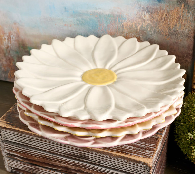 Ode to Color by Lori Weitzner S/4 Flower Dinner Plates — View 2