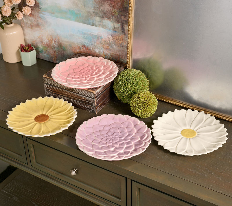 Ode to Color by Lori Weitzner S/4 Flower Dinner Plates — Main view