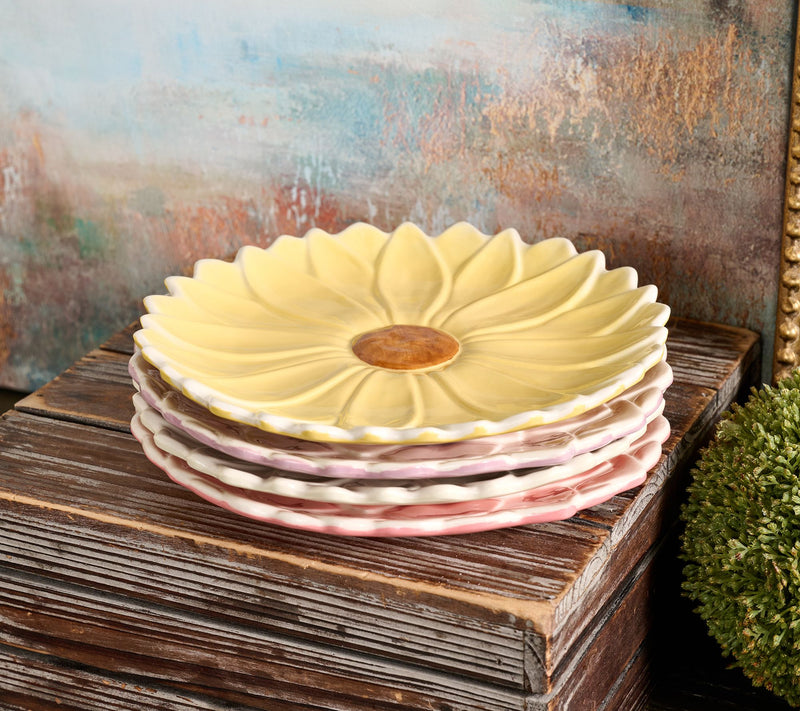 Ode to Color by Lori Weitzner S/4 Flower Salad Plates — View 2