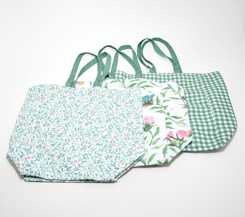 Ode to Color by Lori Weitzner S/3 Canvas Bags — Main view