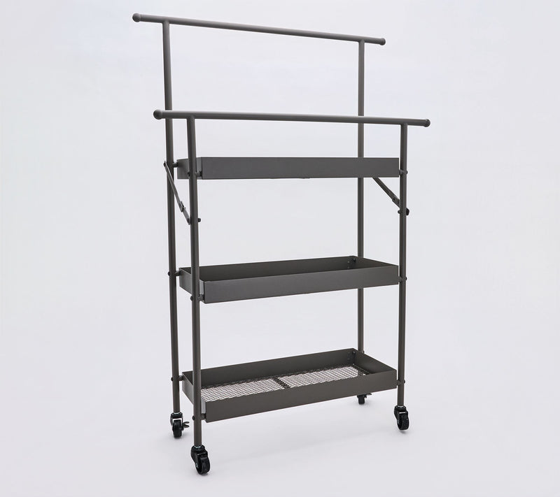 Home Reflections Three Tier Collapsible Bathroom Cart — View 7