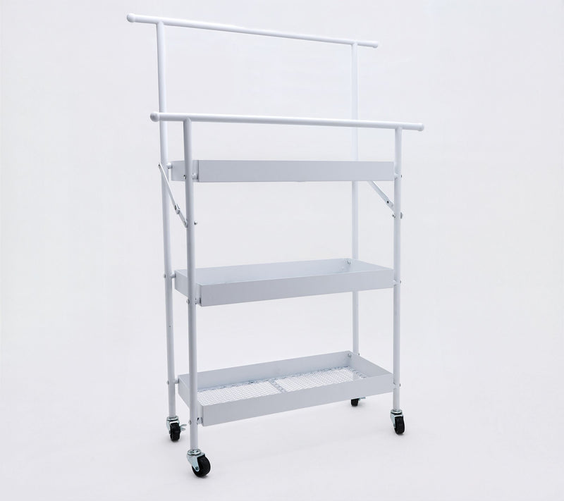 Home Reflections Three Tier Collapsible Bathroom Cart — View 8