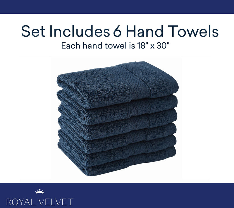Royal Velvet Regal Plush 6-Piece Hand Towel — View 4