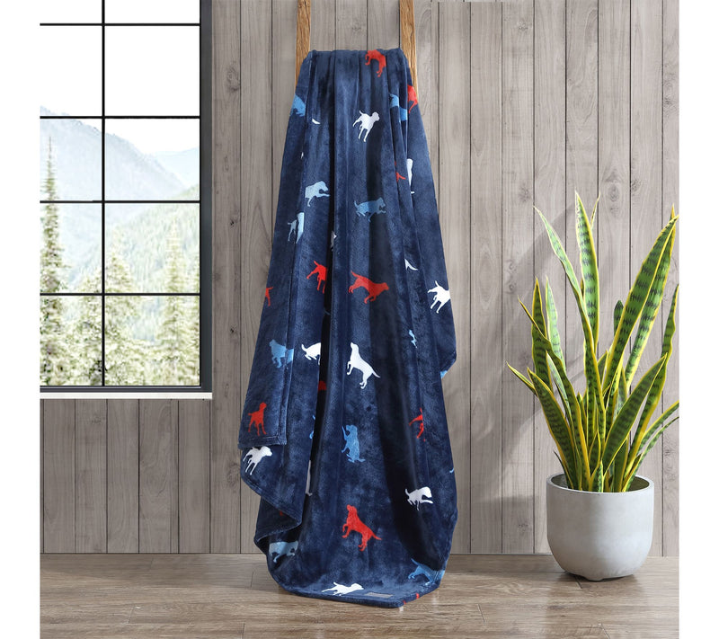 Eddie Bauer Americana Plush Fleece Throw Blanket — View 2