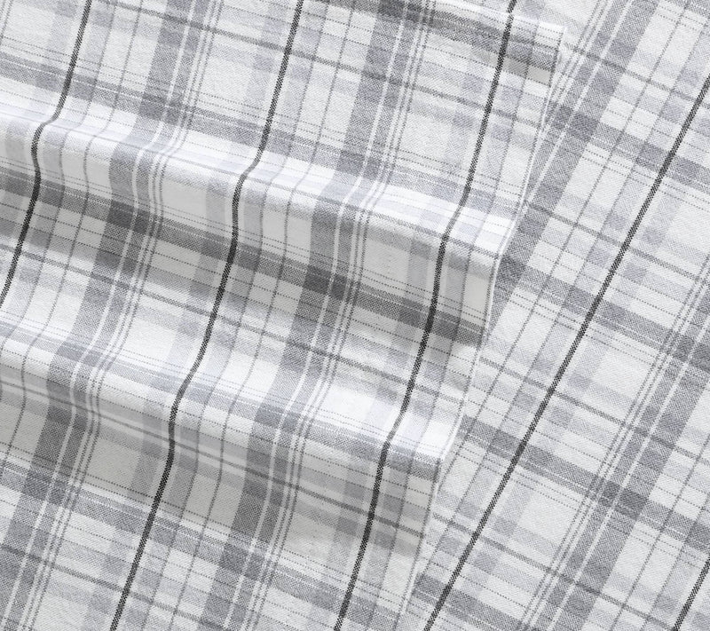 Eddie Bauer Beacon Hill Grey Cotton Full SheetSet — View 4