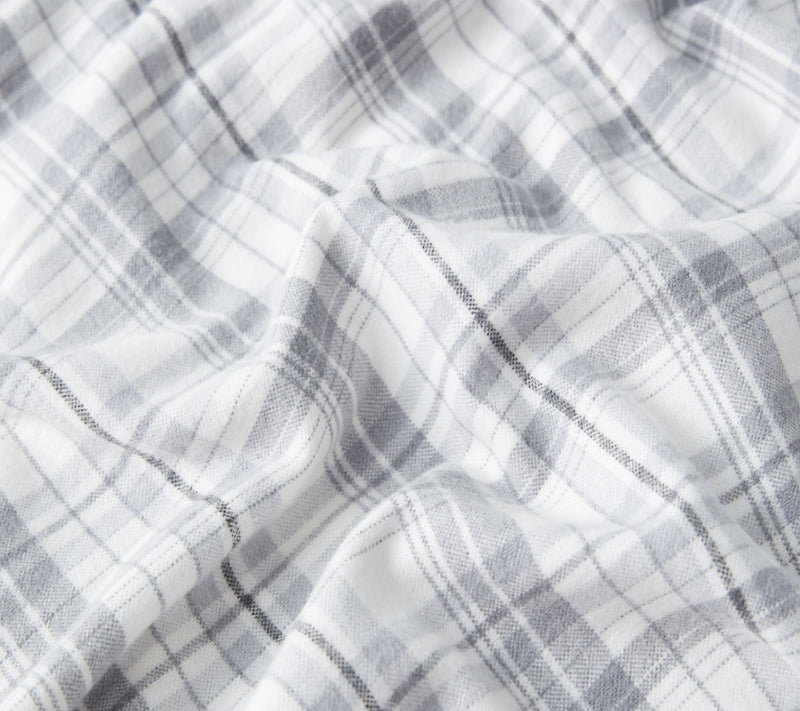 Eddie Bauer Beacon Hill Grey Cotton Full SheetSet — View 6