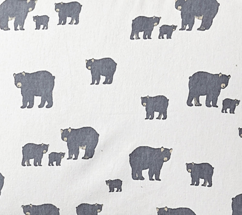Eddie Bauer Bear Family Grey Cotton Full SheetSet — View 6