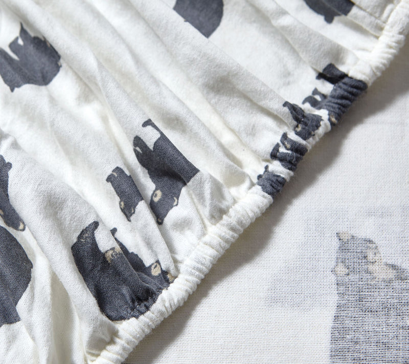 Eddie Bauer Bear Family Grey Cotton Full SheetSet — View 5