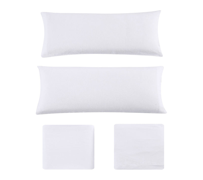 Eddie Bauer Solid White Cotton King Sheet Set — View 7