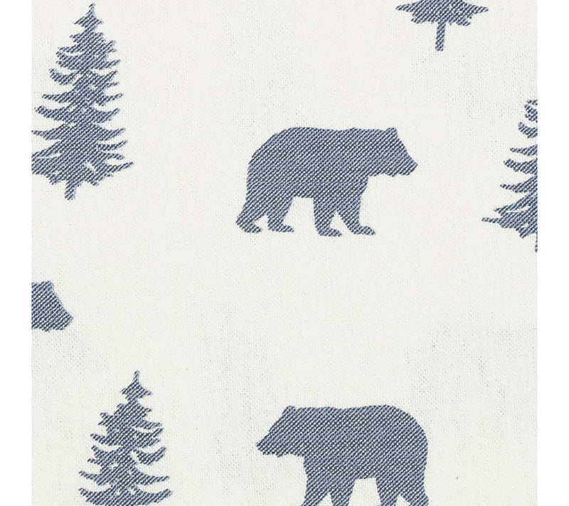 Eddie Bauer Bears And Trees Blue Cotton Queen Sheet Set — View 5