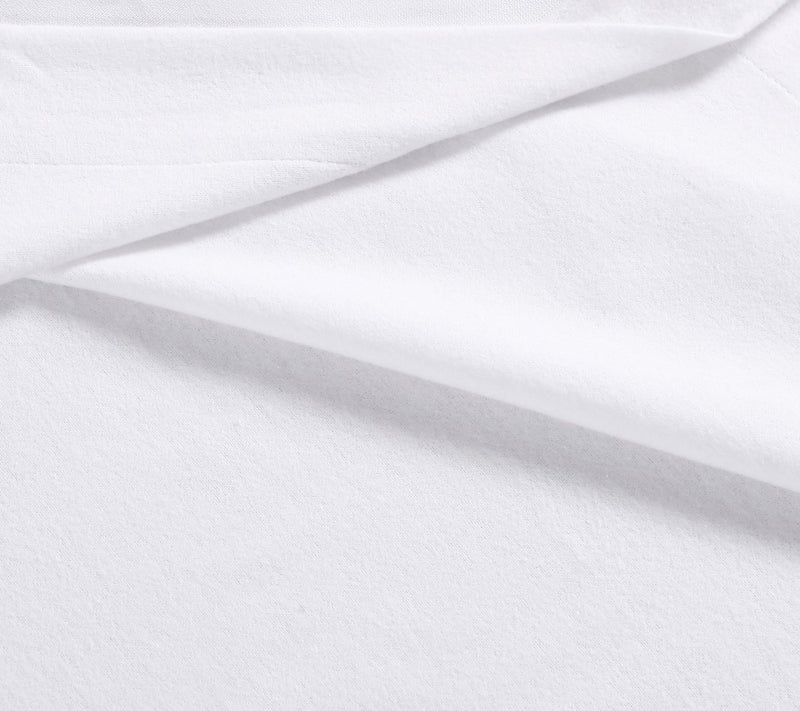 Eddie Bauer Solid White Cotton Full Sheet Set — View 5