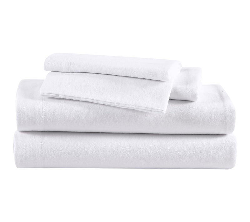 Eddie Bauer Solid White Cotton Full Sheet Set — View 10
