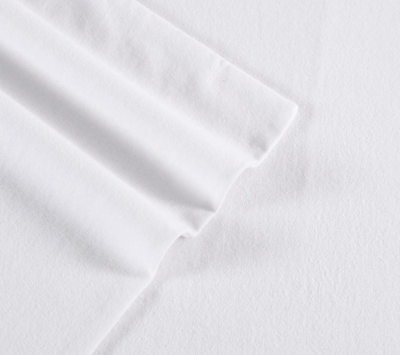 Eddie Bauer Solid White Cotton Full Sheet Set — View 4