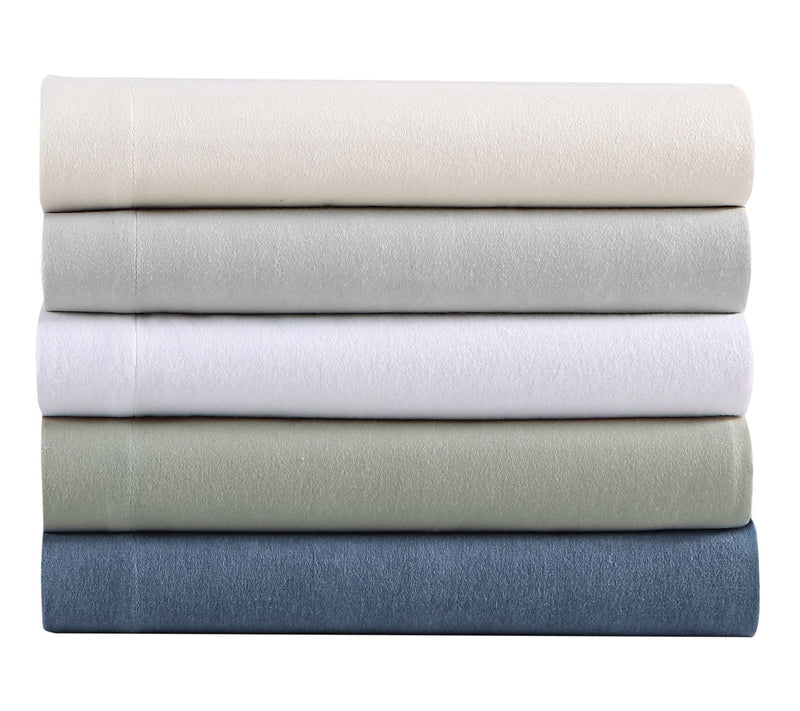 Eddie Bauer Solid Ivory Cotton Full Sheet Set — View 8