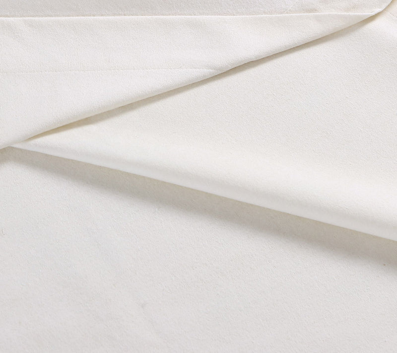 Eddie Bauer Solid Ivory Cotton Full Sheet Set — View 5