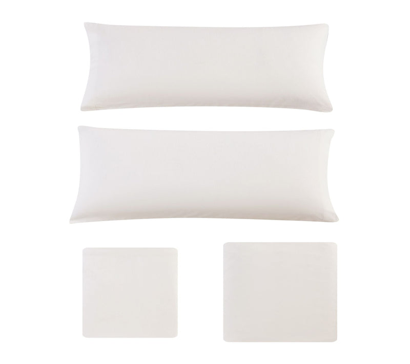 Eddie Bauer Solid Ivory Cotton Full Sheet Set — View 7