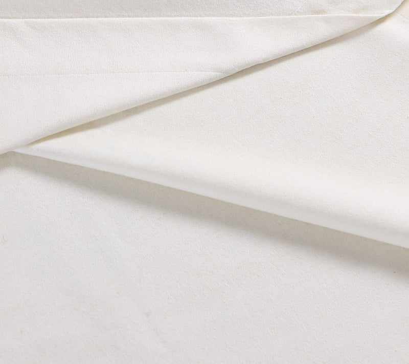 Eddie Bauer Solid Ivory Cotton King Sheet Set — View 5