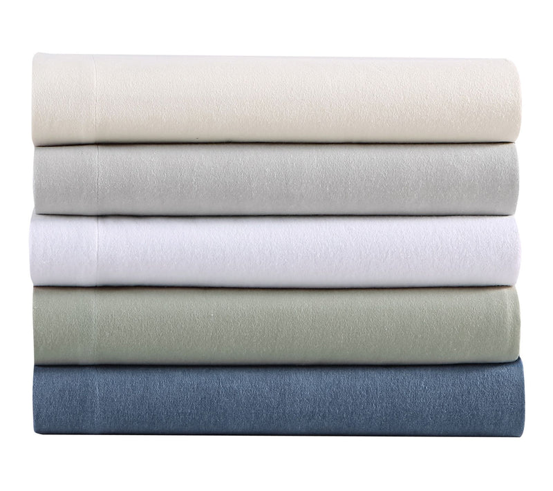 Eddie Bauer Solid Ivory Cotton Queen Sheet Set — View 8