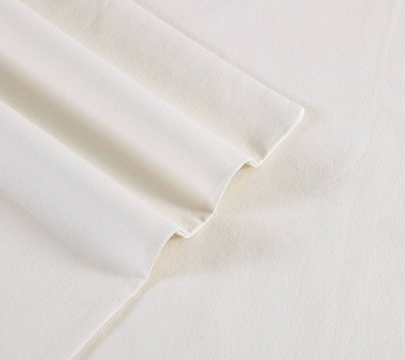 Eddie Bauer Solid Ivory Cotton Queen Sheet Set — View 4