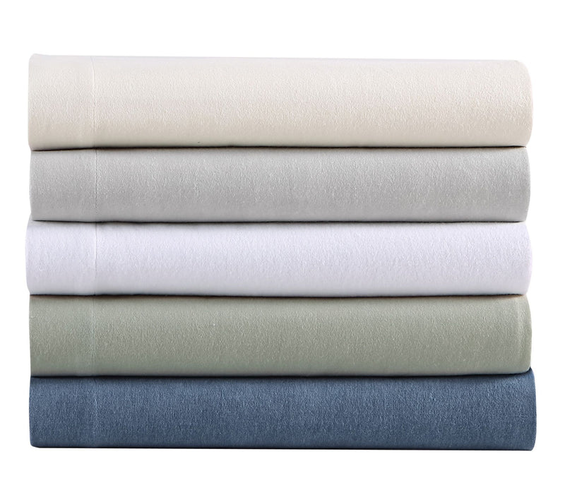 Eddie Bauer Solid Green Cotton Full Sheet Set — View 8