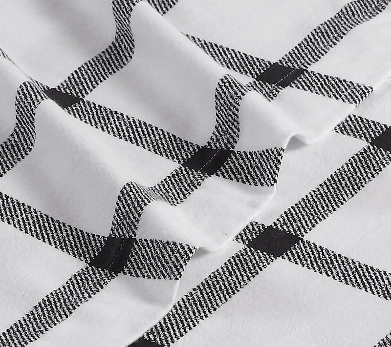 Eddie Bauer Bunkhouse Plaid Beige Cotton Twin Sheet Set — View 4
