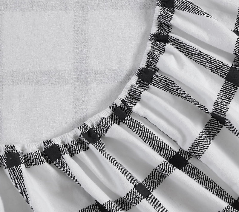 Eddie Bauer Bunkhouse Plaid Beige Cotton Twin Sheet Set — View 5