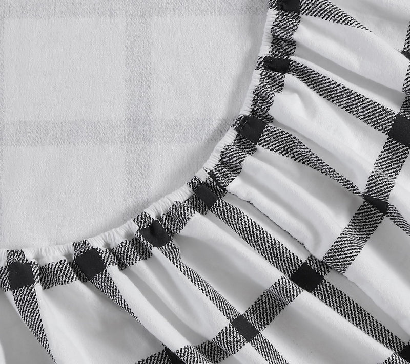 Eddie Bauer Bunkhouse Plaid Beige Cotton King Sheet Set — View 5