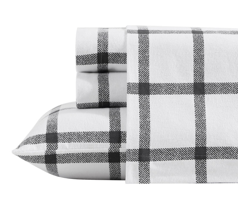 Eddie Bauer Bunkhouse Plaid Beige Cotton King Sheet Set — View 10