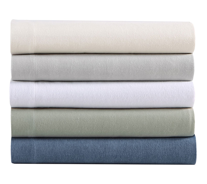 Eddie Bauer Solid Blue Cotton Queen Sheet Set — View 8