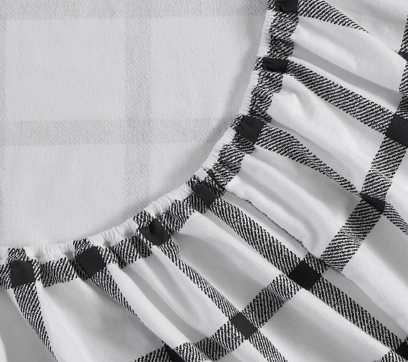 Eddie Bauer Bunkhouse Plaid Beige Cotton QueenSheet Set — View 5
