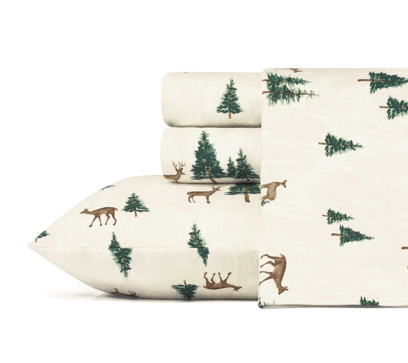 Eddie Bauer Deer Hollow Beige Cotton Twin SheetSet — View 10