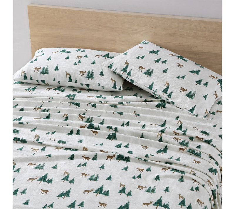 Eddie Bauer Deer Hollow Beige Cotton Full SheetSet — View 2