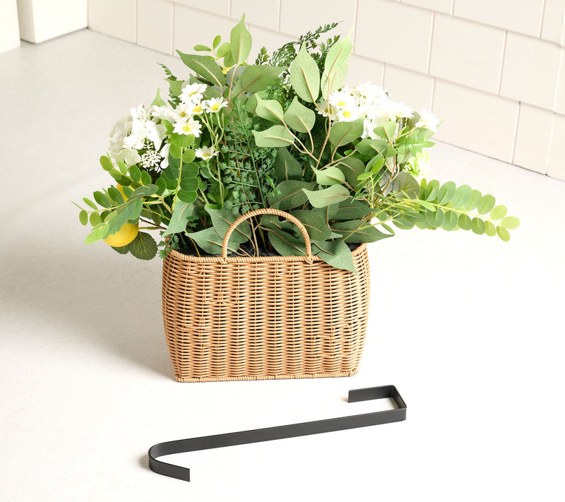 Home Reflections 18" Floral Fruits Hanging Basket — View 2
