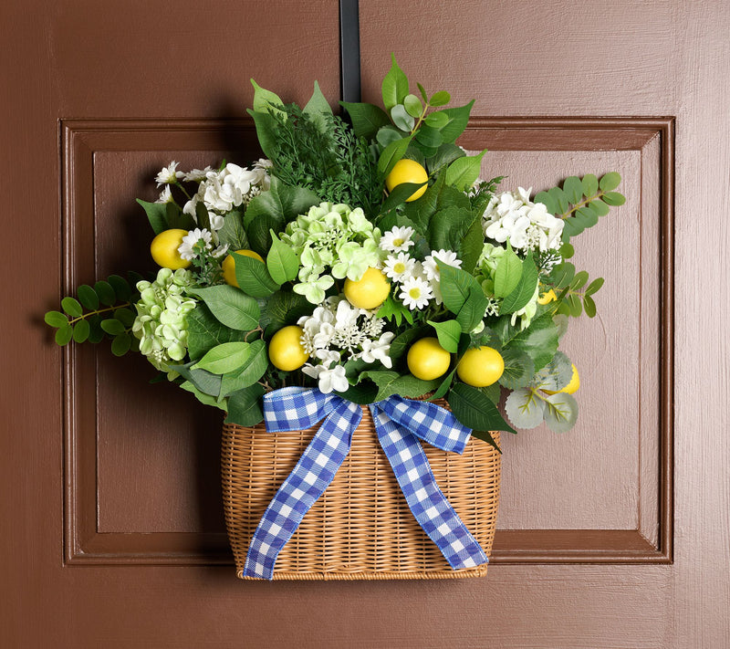 Home Reflections 18" Floral Fruits Hanging Basket — View 6