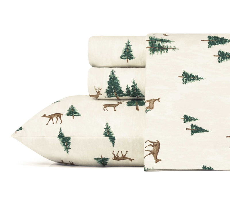 Eddie Bauer Deer Hollow Beige Cotton King SheetSet — Main view