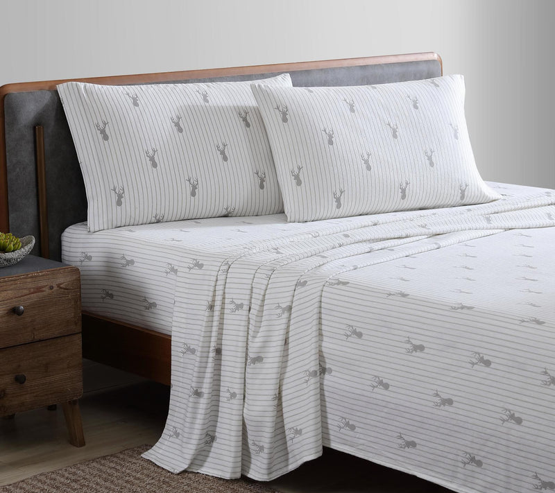 Eddie Bauer Deer Lodge Beige Cotton King SheetSet — View 2