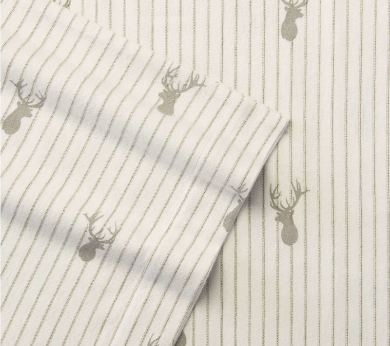 Eddie Bauer Deer Lodge Beige Cotton King SheetSet — View 4