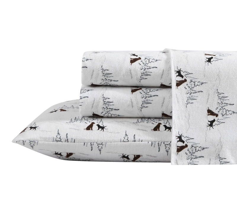 Eddie Bauer Dog Friends White Cotton Twin SheetSet — View 10