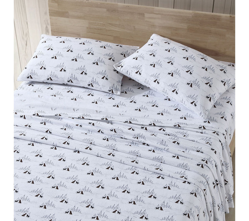 Eddie Bauer Dog Friends White Cotton Twin SheetSet — View 2