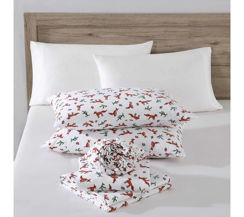Eddie Bauer Fox Trail Orange Cotton TwinXL Sheet Set — View 3