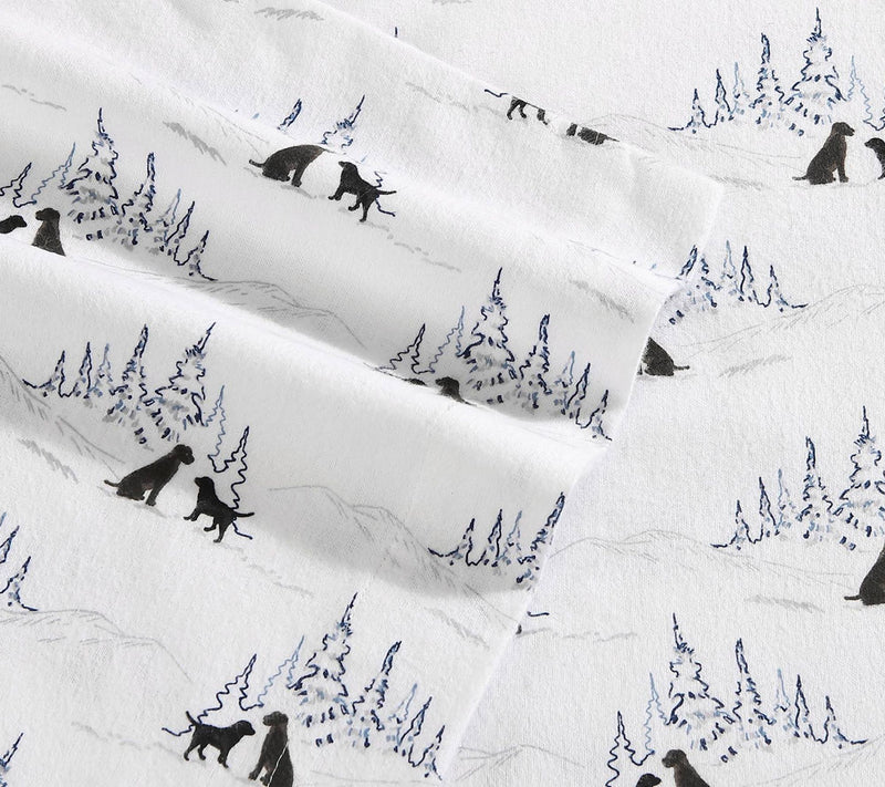 Eddie Bauer Dog Friends White Cotton Full SheetSet — View 4
