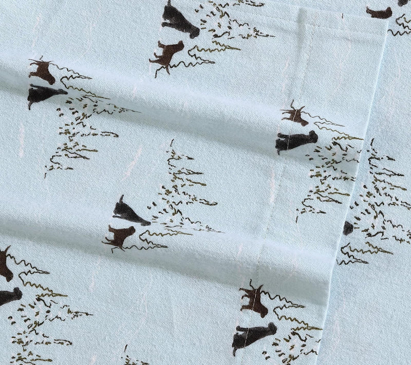 Eddie Bauer Dog Friends Blue Cotton Twin SheetSet — View 4