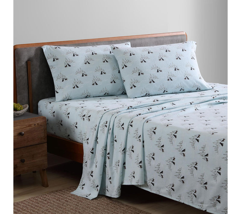 Eddie Bauer Dog Friends Blue Cotton Queen SheetSet — View 2