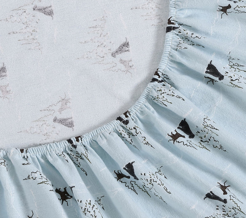 Eddie Bauer Dog Friends Blue Cotton Queen SheetSet — View 5