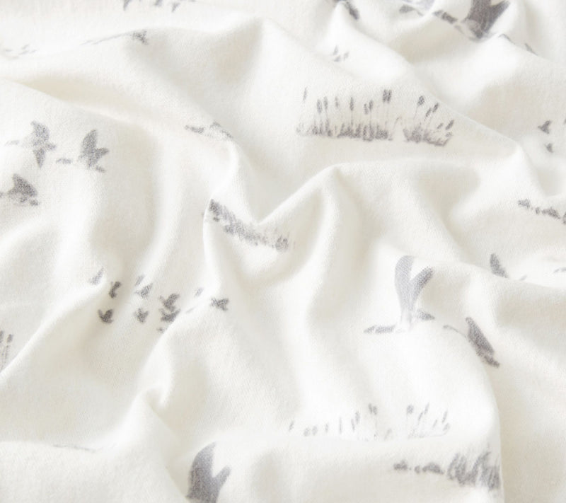 Eddie Bauer Geese Meadow Beige Cotton Twin Sheet Set — View 6